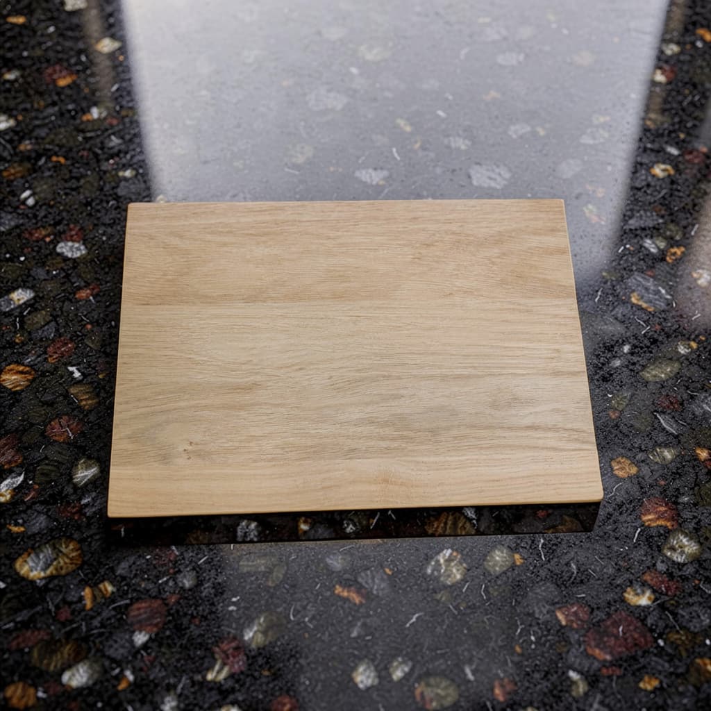 Schneidebrett aus Eiche Leimholz im Format 30 × 20 cm